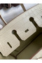 Hermes Birkin 25 Retourne Handmade Bag In Nata Matte Alligator Leather Replica