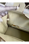 Hermes Birkin 25 Retourne Handmade Bag In Nata Matte Alligator Leather Replica