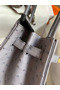 Hermes Birkin 30 Retourne Handmade Bag In Gris Asphalt Ostrich Leather Replica