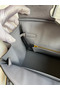 Hermes Birkin 30 Retourne Handmade Bag In Gris Asphalt Ostrich Leather Replica