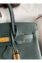 Hermes Birkin 30 Retourne Handmade Bag In Vert Cypres Chevre Mysore Leather Replica