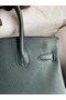 Hermes Birkin 30 Retourne Handmade Bag In Vert Cypres Chevre Mysore Leather Replica