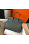 Hermes Birkin 30cm Bag In Vert Amande Clemence Leather GHW Replica