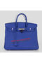 Hermes Birkin 35CM Tote Bag Blue Original Leather H35 Silver Replica