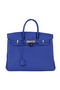 Hermes Birkin 35CM Tote Bag Blue Original Leather H35 Silver Replica
