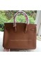 Hermes Birkin 35CM Tote Bag Brown Litchi Leather BK35 Silver Replica