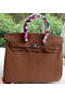 Hermes Birkin 35CM Tote Bag Brown Litchi Leather BK35 Silver Replica