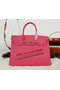 Hermes Birkin 35CM Tote Bag Rose Clemence Leather H35 Gold Replica