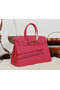 Hermes Birkin 35CM Tote Bag Rose Clemence Leather H35 Gold Replica