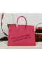 Hermes Birkin 35CM Tote Bag Rose Clemence Leather H35 Gold Replica