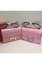 Hermes Constance Bag Croco Leather H9978C Pink Replica