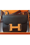 Hermes Constance Bag Litchi Leather H9999L Black Replica