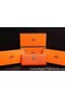Hermes Dogon Original Leather Wallet H509 Orange Replica