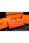 Hermes Dogon Original Leather Wallet H509 Orange Replica