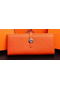 Hermes Dogon Original Leather Wallet H509 Orange Replica