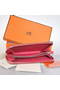 Hermes Evelyn Long Wallet Zip Purse A808 Peach Replica