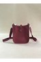 Hermes Evelyne original togo leather mini Shoulder Bag H15698 Burgundy Replica