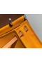 Hermes Herbag 31CM Original Canvas Leather & Calfskin 48887 yellow&brown Replica