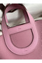 Hermes In The Loop 18 Handmade Bag in Mauve Sylvestre Clemence Leather Replica