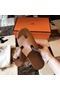 Hermes Izmir Sandals In Brown Epsom Leather Replica