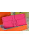 Hermes Jige Clutch Bag Calfskin Leather Rose Replica
