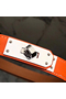 Hermes Kelly 18 Belt In Orange Epsom Leather Replica