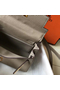 Hermes Kelly 20cm Bag In Grey Clemence Leather GHW Replica