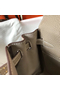 Hermes Kelly 20cm Bag In Grey Clemence Leather GHW Replica