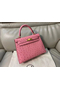 Hermes Kelly 25cm Handmade Bag In Terre Cutie Ostrich Skin Replica