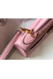 Hermes Kelly 25cm Retourne Bag In Pink Clemence Leather Replica