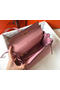 Hermes Kelly 25cm Retourne Bag In Pink Clemence Leather Replica