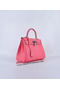 Hermes Kelly 28cm Shoulder Bags Rosy Grainy Leather Silver Replica