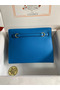 Hermes Kelly Danse II Bag In Blue Hydra Evercolor Calfskin Replica