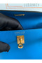 Hermes Kelly Danse II Bag In Blue Hydra Evercolor Calfskin Replica