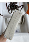 Hermes Kelly Mini II Sellier Handmade Bag In Grey Matte Alligator Leather Replica
