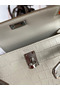 Hermes Kelly Mini II Sellier Handmade Bag In Grey Matte Alligator Leather Replica