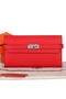 Hermes Kelly Original Saffiano Leather Bi-Fold Wallet A708 Red Replica