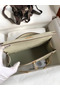 Hermes Kelly Pochette Handmade Bag In Beton Ostrich Leather Replica