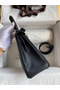 Hermes Kelly Retourne 25 Handmade Bag In Black Swift Calfskin Replica