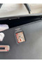 Hermes Kelly Retourne 25 Handmade Bag In Black Swift Calfskin Replica