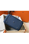 Hermes Lindy 26cm Bag In Blue Agate Clemence Leather PHW Replica