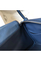 Hermes Lindy 26cm Bag In Blue Agate Clemence Leather PHW Replica
