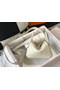 Hermes Lindy Mini Bag In White Clemence Leather GHW Replica