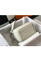 Hermes Lindy Mini Bag In White Clemence Leather GHW Replica