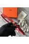 Hermes Mini belt buckle & Reversible leather strap 13 mm H07142 red Replica