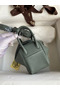 Hermes Mini Lindy Handmade Bag In Vert Amande Clemence Leather Replica