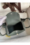 Hermes Mini Lindy Handmade Bag In Vert Amande Clemence Leather Replica