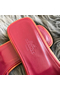 Hermes Oran Slide Sandals In Ruby Epsom Calfskin Replica