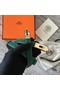 Hermes original epsom leather Kelly belt H069854 green gold plated metal Replica