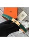 Hermes original epsom leather Kelly belt H069854 green gold plated metal Replica